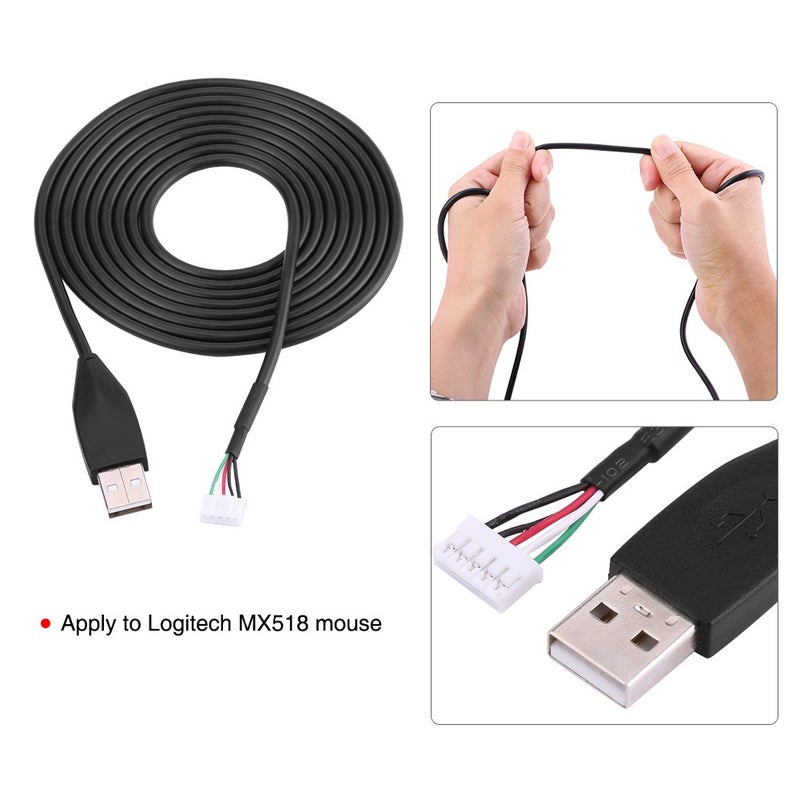 Serounder 2M USB Line Wire Cable Replacement Repair Accessory for MX518 Game - Image 2